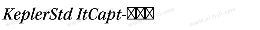 KeplerStd ItCapt字体转换